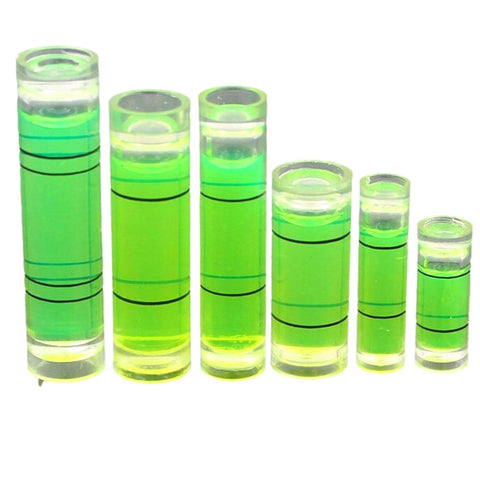 Cylindrical Spirit Level Bubble Vial - Various Sizes (100 Pack)