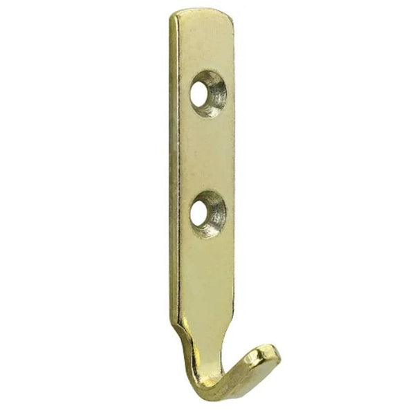 Heavy Duty Brass J Picture Mirror Hook 62mm x4