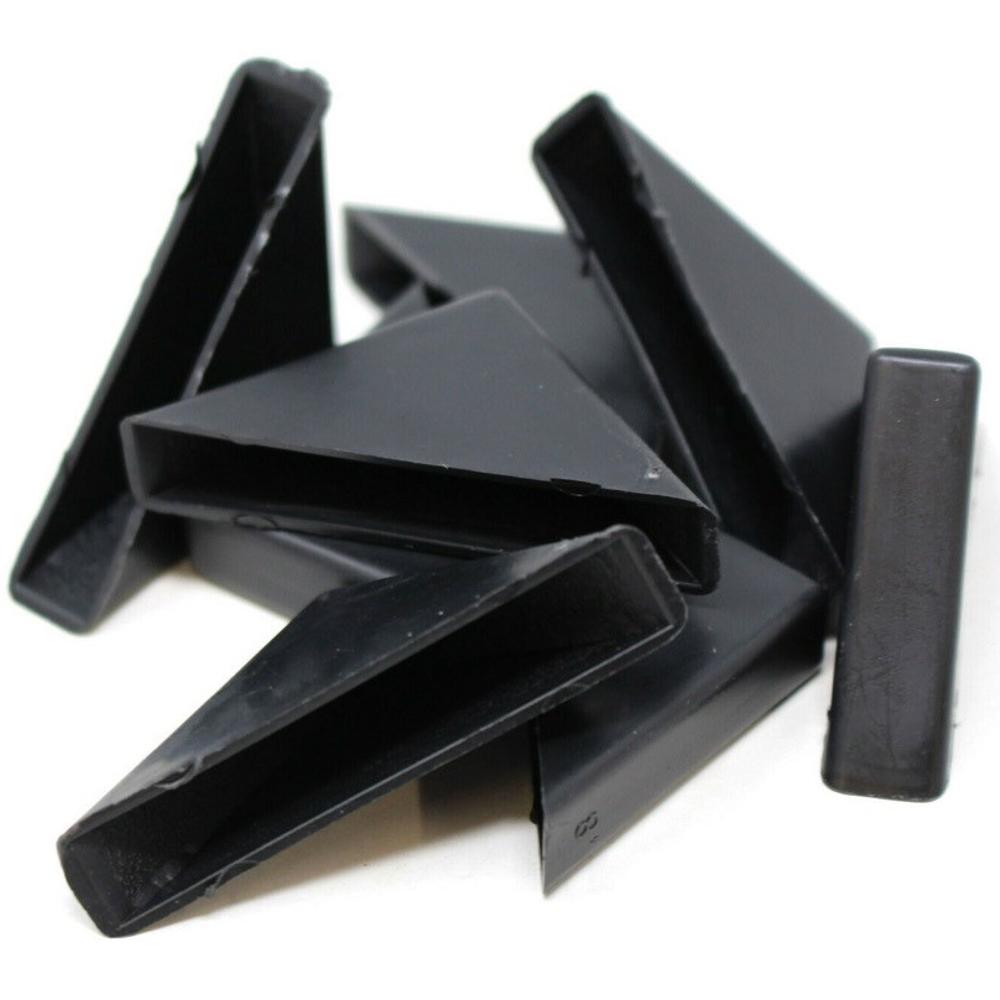 Glass Corner Protectors 4mm Black Plastic X 4 to 500 