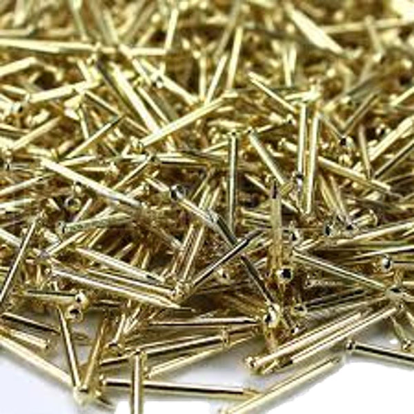 Picture Pins Hardened 25mm Panel Nails Brass Plated Pack of 1000