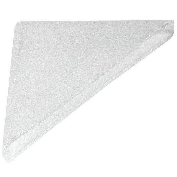 White plastic corner clearance guards